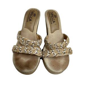 Sbicca Womens Handmade California Wedge Sandals Size 7